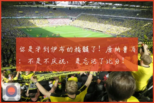 你是学到伊布的精髓了！唐纳鲁马：不是不庆祝，是忘记了比分！